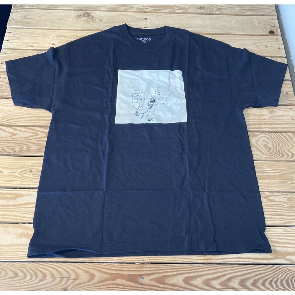 NEW GX1000 Mushroom Graphic T Shirt Size XL Men’s Black Short Sleeve